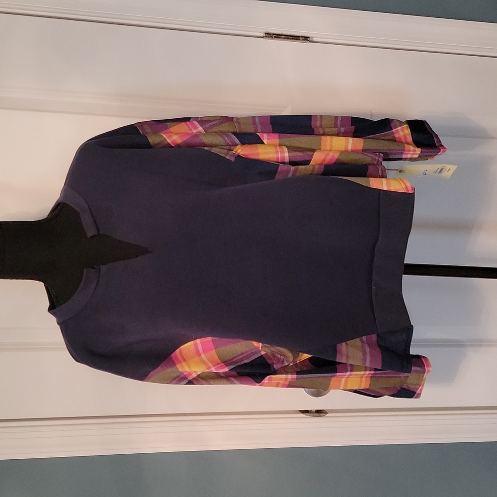 Paper + Tee Plaid Sweatshirt